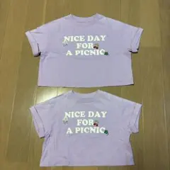 GU クロップドTシャツ　110 140