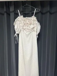 SNIDEL スナイデル ボリュームラッフルフリルプリントワンピース