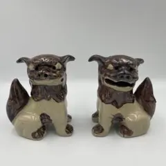 沖縄 シーサー 置物 ペア 陶器 魔除け 縁起物 ミニサイズのサムネイル