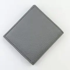 新品 高級 財布 二つ折り財布 小さい ミニマリスト 本革 グレー ネイビー
