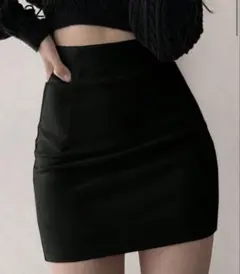 SHEIN DAZY レディースタイトスカート　黒ブラック 韓国