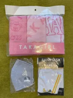 新品未使用　福岡ソフトバンクホークス　タカガールハンドタオル　マスク付き