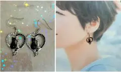 511♡人気♡猫ちゃんピアス　ステンレスピアス　イヤリング変更可