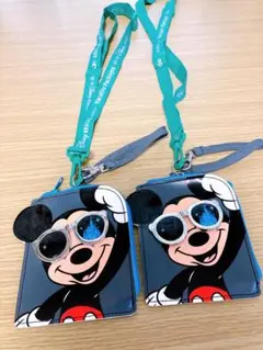 【ディズニー】ミッキーマウス パスケース ペアセット
