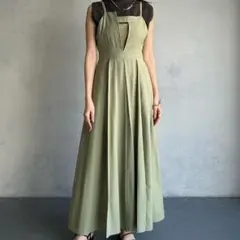 値下【美品】&g'aime キャミソール タック ワンピース アンジェム