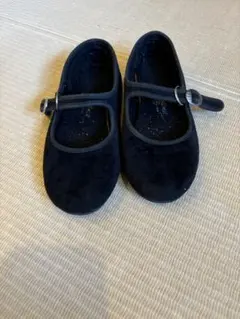 シエンタ　ベロアシューズ　ブラック　30（19.5cm）