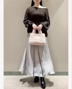 値下げ！スナイデル snidel キッドモヘヤニットセットワンピース