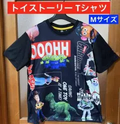 美品 トイストーリー Tシャツ メッシュ ユニセックス ディズニー ピクサー 黒のサムネイル