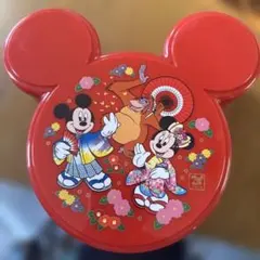 ミッキー型赤重箱 和風デザイン
