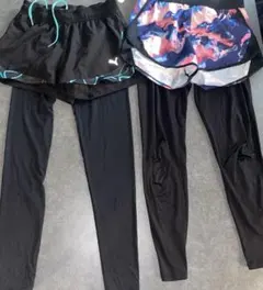 スポーツウェア インナースパッツ 2枚セット 7~9分丈