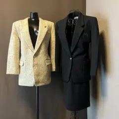 ２点おまとめ　mila schon ブラックスーツ　MOGAジャケット