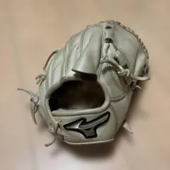 ミズノプロ軟式投手用オーダーグラブ・グレー×シルバー×ナチュラル