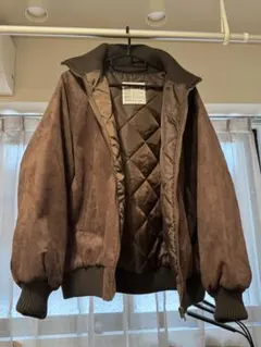 JaVa リブタートル オーバーサイズスウェードブルゾン Mサイズ ブラウン