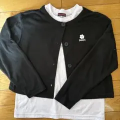 JESSY LOGAN女の子長袖カーディガン半袖Tシャツ2点セット150