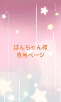 ぽんちゃん様専用ページ