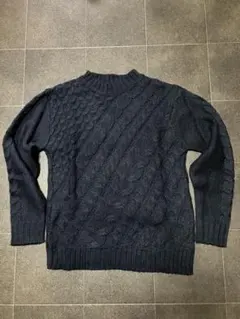 【COMME CA ISM】紺　ニット　メンズ