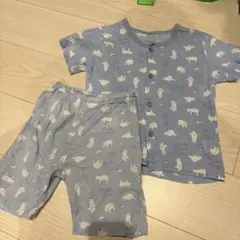 クマ柄 半袖パジャマ 110cm 綿100%⭐️