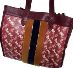 COACH ホースアンドキャリッジ 2WAY トート 赤 A4可