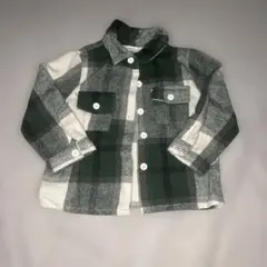 SHEIN チェック柄 シャツジャケット 12-18M