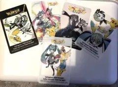 【匿名配送】初音ミクポケモン非売品カード 全5種セット＋３枚