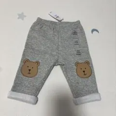 babygap クマ刺繍パンツ 3-6ヶ月用 ブラナンベア 裏起毛 60
