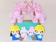 折り紙 ハンドメイド 卒園、入園、入学リース