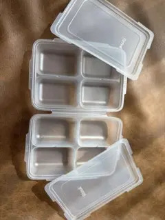 リッチェル離乳食保存容器 4区画 2個セット