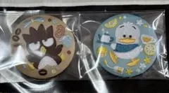 バッドばつ丸　あひるのペックル　刺繍缶バッジ