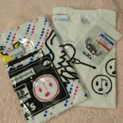 【メルカリ便送料込】α-X's 新品未使用 白Tシャツ、タオル、キーホルダー