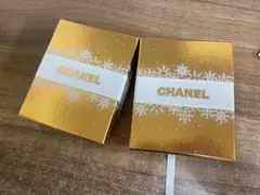 CHANEL 空箱 ギフトボックス 限定 ゴールド リボン付 箱2点セット