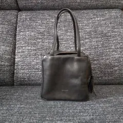 Danser】希少 レザーバッグLカレバッグ キューブ型 タッセル付き 