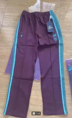 トラックパンツ　ニードルス　紫ターコイズラs 28