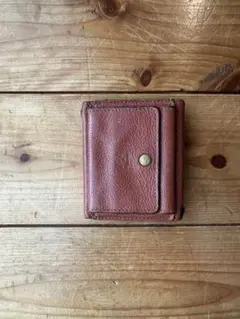 il bisonte ブラウン レザー 三つ折り財布