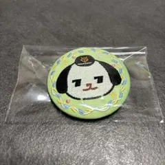 ジャイアンツ　パペット　刺繍缶バッジ　チョーグル　長野久義