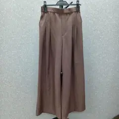 ブラウン ワイドパンツ LEPSIM フリーサイズ A-27