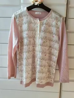 ☆着楽美☆ レースカーディガン・ピンク