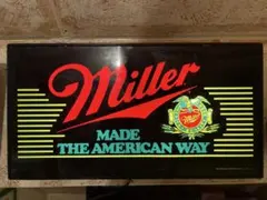 90sMiller ミラービール ライトサイン 電飾看板 ビンテージ ガレージ 90sMiller ミラービール ライトサイン 電飾看板 ビンテージ ガレージ
