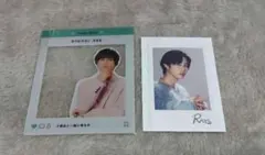 Snow Man チェキ風フォトカード SNS風リバーシブルクリアカード 阿部