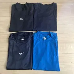 野球アンダーシャツ４枚(ミズノなど130.140センチ)