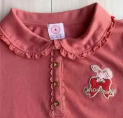 ［美品］女の子 半袖 トップス ポロシャツ 赤 140のサムネイル