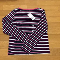 UNIQLO 長袖カットソー Mピンクストライプ