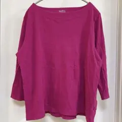 【美品】Croft & Barrow ボートネック カットソー XL マゼンタ