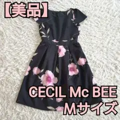 【美品】CECILMcBEE 花柄ワンピース Mサイズ