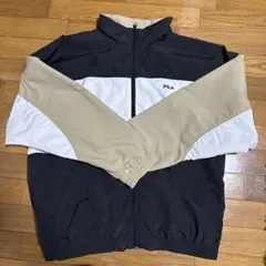FILA ナイロンジャケット Lサイズ ブラック/ベージュ