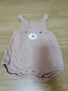 ベビー うさぎオーバーオール ロンパース ピンク