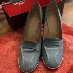 BALLY レザーパンプス ライトブルー 37のサムネイル