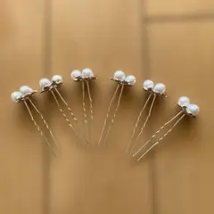 エレガントパールヘアピン6本セット