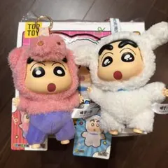 toptoy クレヨンしんちゃん　キーホルダー　ぶりぶり座右衛門　シロ