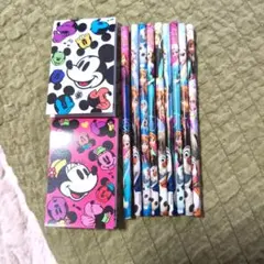 ディズニー メモ帳とアナ雪鉛筆セット