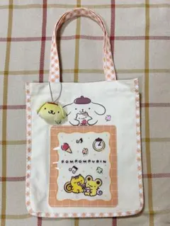 ポムポムプリン一番くじトートバッグ+ガチャチャーム付き